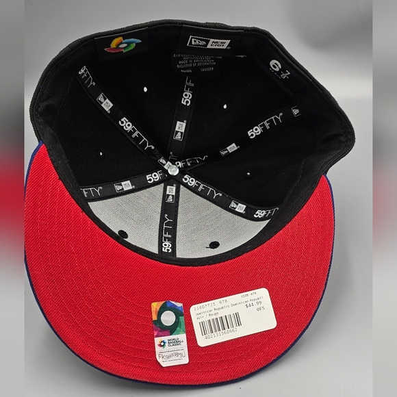 Dominican Republic Hat New Era 2023 World Baseball Classic 6 7/8 Black 59Fifty - Picture 5 of 6